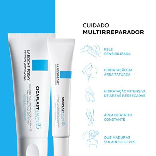 La Roche-Posay, Cicaplast Baume B5 20ml, Creme multirreparador, Reparador, Hidratante, Calmante, Fór