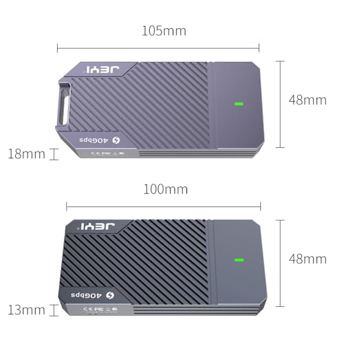 JMT Caja Externa USB 4.0 para SSD M.2 NVMe 2280 miniatura 3