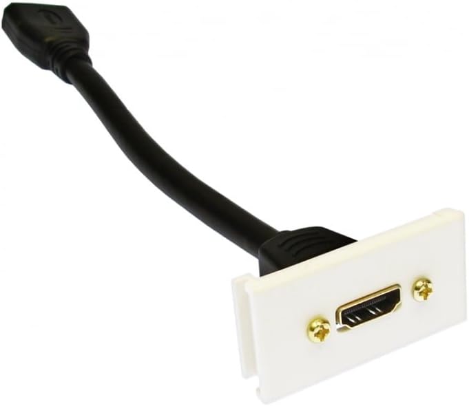 Bluecharge Direct Build Your Own Mix and Match Multimedia Wall Socket Modular Faceplate - HDMI Socket Euro Module