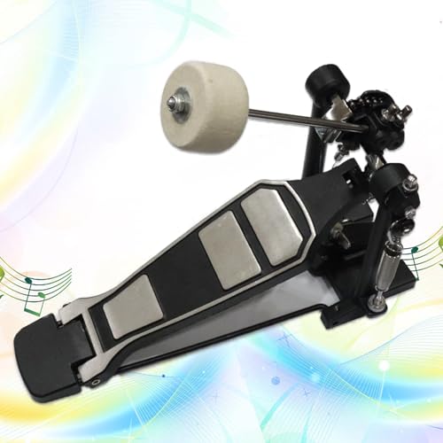 image for CashBeat Single Bass Drum Pedal, Double Chain Drive, Adjustable Beater