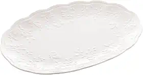 LYOR - Travessa de Porcelana New Bone Butterfly Flower 36,5cm x 24cm x 3cm