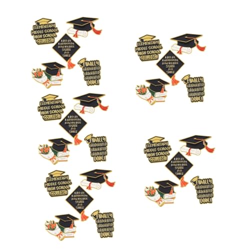 Broche de graduados pequeño para estudiantes con alfiler de solapa estético de aleación