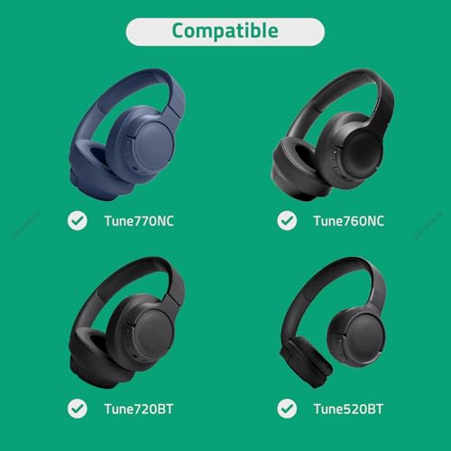 Image of GEEKRIA Audio Cable Compatible with JBL Tune 770NC /760NC /720BT /660NC, Live 660NC /650BTNC Headphones, 3.5mm to 2.5mm Replacement Stereo Cord (5.6 ft /1.7 m)