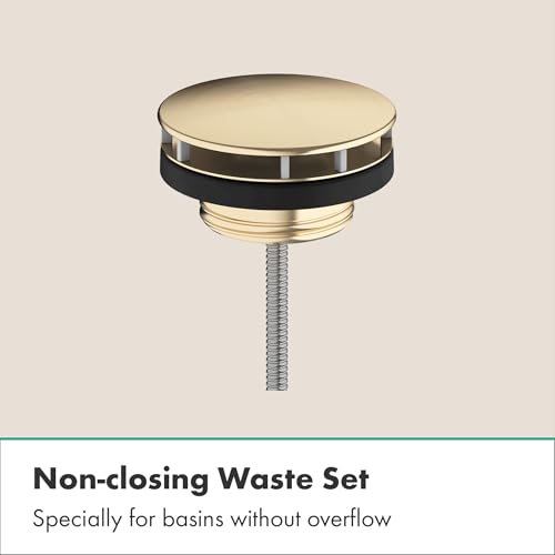 hansgrohe Brushed Bronze Non-Locking Drain Valve