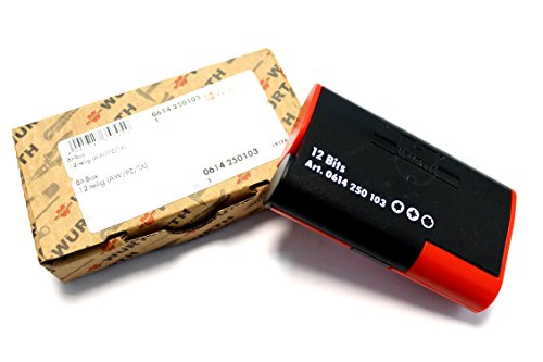 Würth 614250103 BIT BOX AW/PZ/TX 12PZ, Rot 1 Würth 614250103 BIT BOX AW/PZ/TX 12PZ, Rot