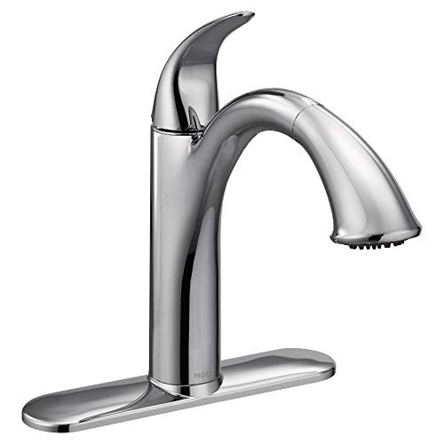 Moen 7545C Camerist One-Handle Pullout Kitchen Faucet Featuring Power Clean and Reflex, Chrome