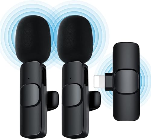 Microfone Lapela Wireless Sem Fio - Vendido por Q2TEK (Lithning Duplo)