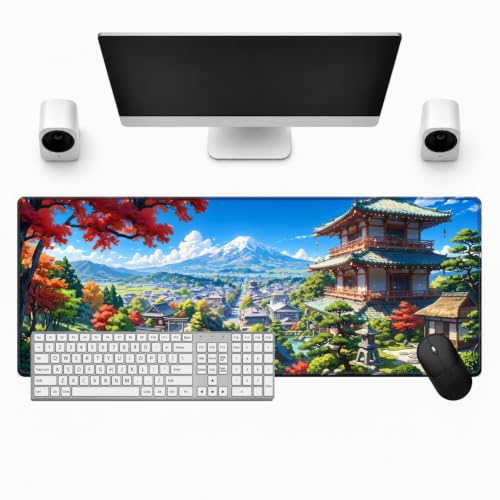 Tapis de souris japonais 800x300 BUTKUS pour bureau gaming et télétravail zen au quotidien