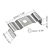 uxcell T8 Clips Bracket Hanger for Integrated Tube Light Fixture, Nickel-plated Manganese Steel, Pack of 15