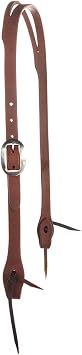 Heavy Oil Harness Leather 3/4 Slit Ear Headstall