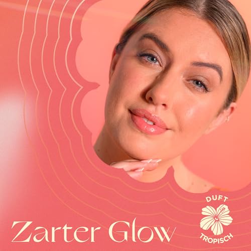 Hawaiian Tropic Glowing Protection Sunscreen Lotion, wasserfeste Sonnencreme mit LSF 50 UVA- + UVB-Schutz, tropischer Duft, mit Sheabutter, 180 ml – Bild 6