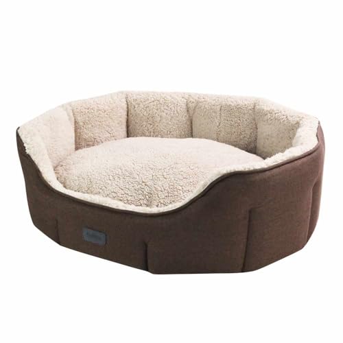 Couchage ovale LICA Nobby marron avec rebords surélevés protecteurs - 2