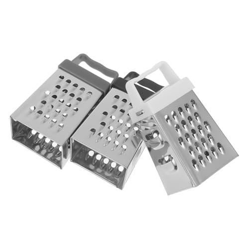 OUNONA 3pezzi Grattugia Per Verdure e Formaggio Grattugia Multiuso in Acciaio Resistente Da Cucina Per Radici e Patate Utensile Da Cucina Pratica e Facile Da Pulire