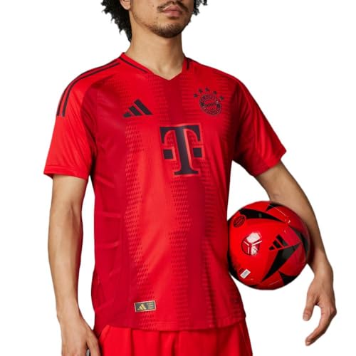 adidas Bayern Munich - Camiseta auténtica para hombre, 24/25, rojo, M