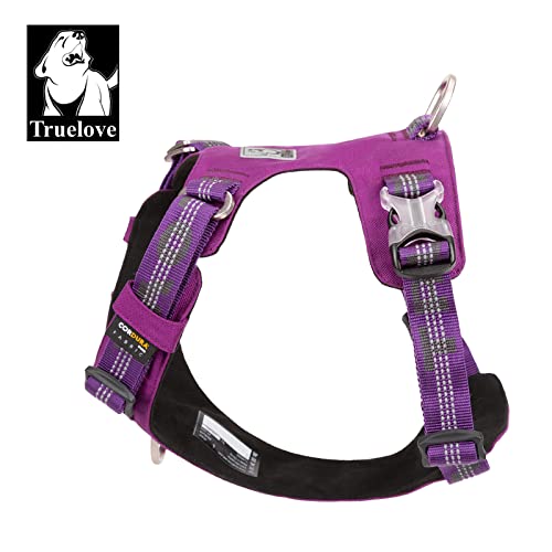 WINHYEPET Harnais pour Chien, Antidéflagrant et Imperméable(Violet,S)