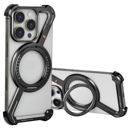 Coque iPhone 16 Pro Max sans cadre antichoc avec anneau Magsafe ferreux