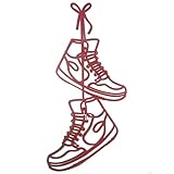 FZFQWRSH Metal Sneaker Wall Sculpture Art - Modern Boys & Teens Room Decor for Bedrooms, Unique Graduation Gift for Sneaker Lovers, Durable Home Décor Accent with Sports Theme