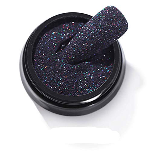Egurs 2 polveri glitterate per nail art, colore