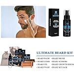 Beard Grooming Kit,Beard Kit with Beard Oil,Beard Growth Serum,Beard Wash, Beard Balm,Beard Brush, Beard Comb, Beard & Mustache Scissors Beard Growth Kit Unique Gifts for Men - Image 3