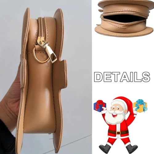 Christmas Purses for Women Gingerbread Man Cute Crossbody Bag Fashion Chain Lightweight Shoulder Bag4