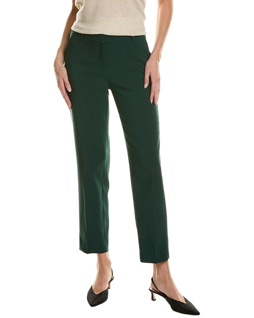 Anne Klein Womens Fly Front Slash Pocket Straight Ankle G