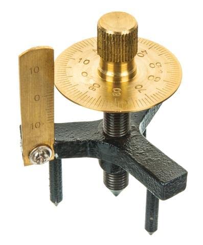 SMEI Spherometer Brass Single Disc (Pack of 2) 1/100mm/Physics and Chemistry Lab Equipment/Scientific and Laboratory Product