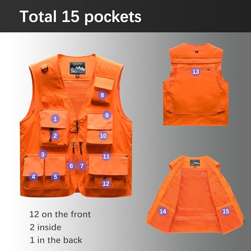 Ggpp XZT220425VEST Mens Outdoor Vest For Fishing Photography Teamwork Quick Dry thumb #5