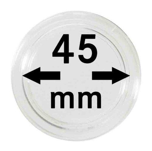 Capsules Lindner 45.00 mm protection anti-rayures pour monnaies