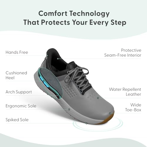 Orthofeet Men's Orthopedic Hands-Free Birdie Golf Shoes with Arch Support with Arch Support3