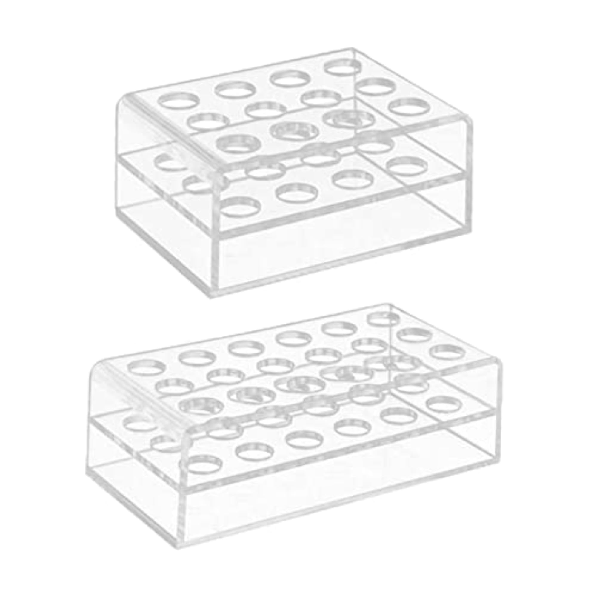 Clear Acrylic Brush Display Pen Holder, Countertop Storage