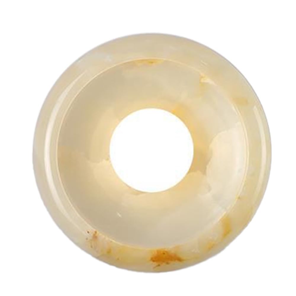 LANTANB Natural Jade Wall Sconce Alabaster Sconces Retro Simple Marble Walls Lamp Modern Round Decorative Sconces Wall Lighting Farmhouse Walls Mounted Lamp for Bedroom Mirror Nightstands