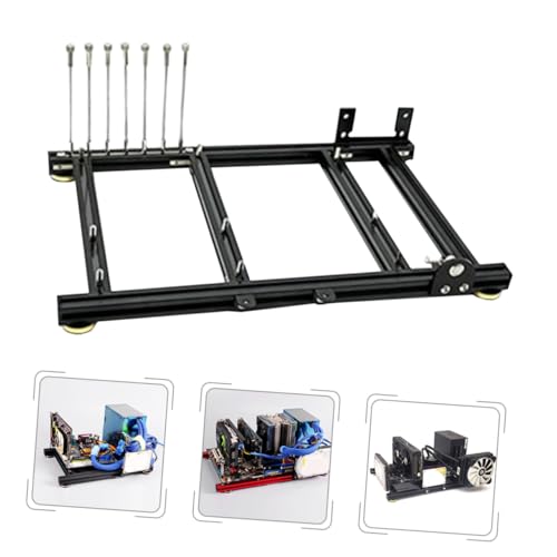 Soporte para computadora Vaguelly Air con excelente fabricación, alto rendimiento y diseño estable para chasis ATX, compatible con fuente de poder única y SSD miniatura 7