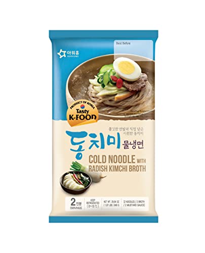 Ourhome Korean Style Cold Noodles with Radish Kimchi Broth 846g - Frozen