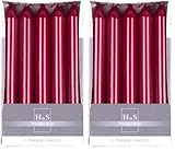 DONAU HOME Set Glatte Lackiert Stabkerzen/Metallic Rot / 10 Stück im Karton / 17 x Ø 2 cm...