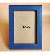 Amazon.com: KELE MODEL 3.5x5 Picture Frames Blue Solid Wood Frame