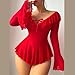 Red Match Sets for Women Spaghetti Strap Lace Spandex Long Sexy Mesh Basic Lingeries Underwear Dresses Sets Ladies 2026 Clothes Fashion Country Concert Y2K XL
