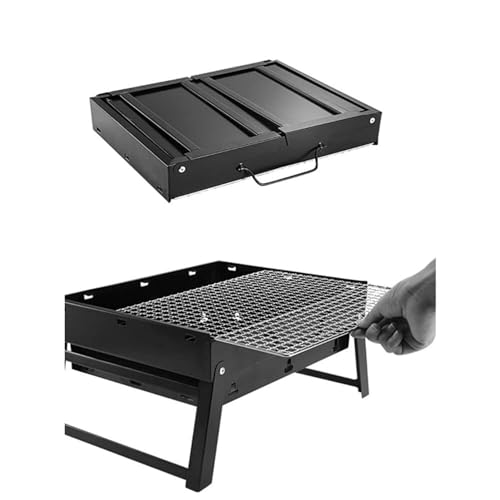 Barbecue à charbon pliable compact pour optimiser l'espace sur la terrasse - 5