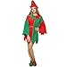 FantastCostumes Women Christmas Elf Costumes Adult Fancy Dress Holiday, Red, One Size