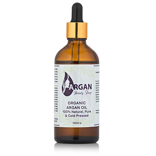 Aceite de argán de oro puro 100 ml/Triple filtrado y purificado/Prensado en frío y orgánico/El aceite de argán marroquí más fino y puro para cabello/cara/cuerpo y uñas Cover