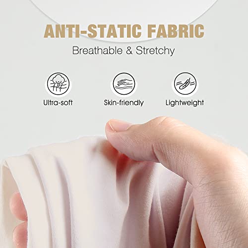 Mancyfit Long Slips For Under Dresses Full Length Adjustable Spaghetti Strap Nightgown Beige Small #TOP3