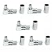 WORLDPEAK 5pcs Waterproof TS9 Male Right Angle Crimp Solderless EZ for LMR195 RG58 Cable