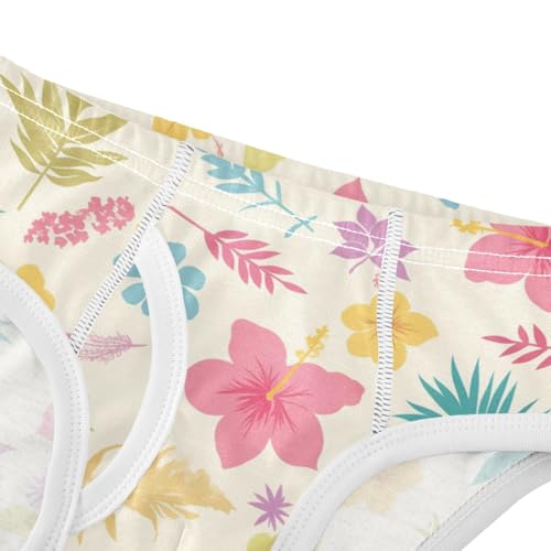 KLL Hand Drawn Tropical Pattern Toddler Boy Pure Cotton Underwear Breathable Children Undies4
