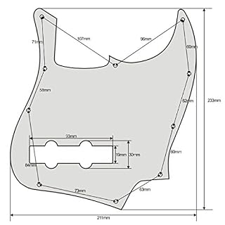 FLEOR 10 trous Jazz Bass Pickguard 3Ply Scratch Plate sans encoche Truss Rod pour Fender Standard 4 Cordes Modèle Jazz… - Les Beatles, Paul McCartney, John Lennon, RIngo Starr, George Harrison FLEOR 10 trous Jazz Bass Pickguard 3Ply Scratch Plate sans encoche Truss Rod pour Fender Standard 4 Cordes Modèle Jazz… – Image 7