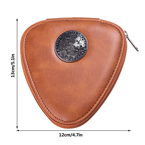 BDBHY Porte-clés en Cuir PU Porte-médiators De Guitare Porte-clés Plectres Sac Étui De Rangement Sac À Fermeture Éclair - Les Beatles, Paul McCartney, John Lennon, RIngo Starr, George Harrison BDBHY Porte-clés en Cuir PU Porte-médiators De Guitare Porte-clés Plectres Sac Étui De Rangement Sac À Fermeture Éclair – Image 6
