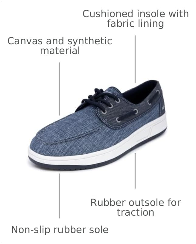 Image of Nautica Men's Casual Boat Shoes, Moc-Toe Loafers with Cushioned Insole, Deck Fashion Sneaker