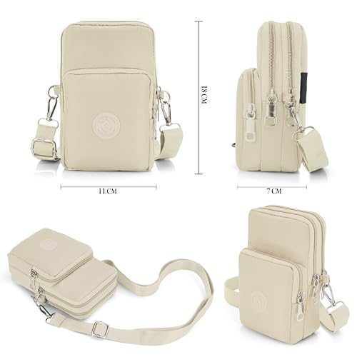 Image of JI Crossbody Phone Bag for Women Mini Wallet Bags with Adjustable Shoulder Strap Wallet Clutch Bag for Girls Zipper Phone Pouch Handbag