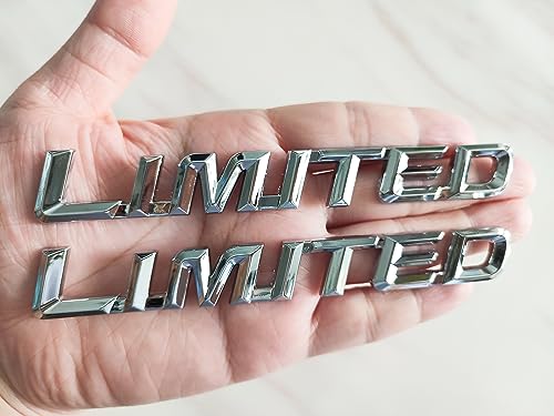 Image of 2X Metal Chrome Plated Decal Suitable for Fender Trunk (Silver)