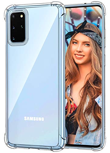 Matone for Samsung Galaxy S20 Plus Case, Crystal Clear Slim Protective Cover with Reinforced Corner Bumpers, Flexible Soft TPU Anti-Scratch Case for Samsung Galaxy S20 Plus