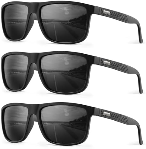 Sunglasses-for-Men Polarized Mens Sunglasses: Retro Sun glasses with UV Protection for Driving Fishing Golf