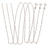 KJHBV 3 Stücke DIY Kupfer Kette Halskette Ketten Für Anhänger Schmuck Halskette Groß Geschenke Roségold Choker Halskette Zarte Halskette Ketten Schmuck Halskette Geschenk DIY